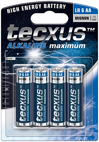 TV Ger&auml;te: tecxus LR 06 Alkali Mignon Batterie 1.5 V 4-er Blister