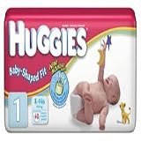 Huggies Ultratrim Diapers Unisex , Size 1, Fits 8-14 lbs, Convenience Pack 52121 - 40 diapers / pack, 4packs