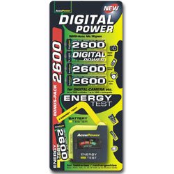 Elektronik Und Foto: AccuPower 2600mAh Akku Mignon/AA 5er BonusPack inkl. EnergyTest