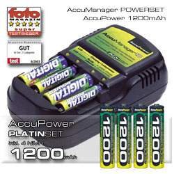 AccuPower AccuManager10 ProfiSet AAA 1000mAh
