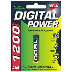 Elektronik Und Foto: AccuPower 1200mAh Micro/AAA 1er Pack NiMH-Akku AP1200-1