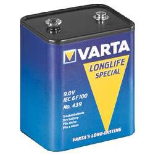 Verst&auml;rker und Receiver: Varta V439 Blockbatterie, PP9 IEC 6F100 No. 439