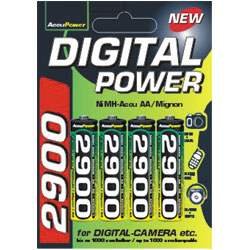 Elektronik Und Foto: AccuPower 2900mAh Akku, AP2900-1, HR-3U, LR6, 4er Pack