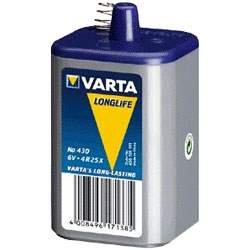 Verst&auml;rker und Receiver: Varta 430 Blockbatterie, Typ 4R25 Batterie, Lampenbatterie