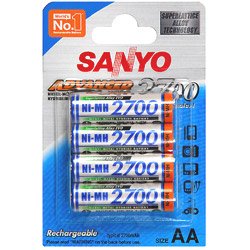 Festplatten: Sanyo Mignon Akku 2700mAh HR-3U, Superlattice Alloy Evo, 5er Set