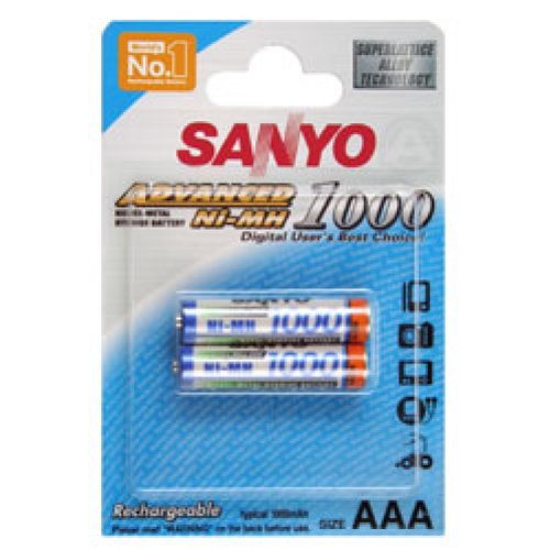 Festplatten: Sanyo Akku HR-4U Micro/AAA 1000mAh