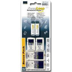 AccuPower AccuLoop AA 2100mAh Akku Mignon 6in1 BonusPack