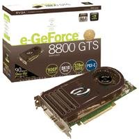 Drucker: EVGA NVidia Geforce 8800 GTS Grafikkarte 320 MB DDR3 RAM, PCI-Express 16x, Retail