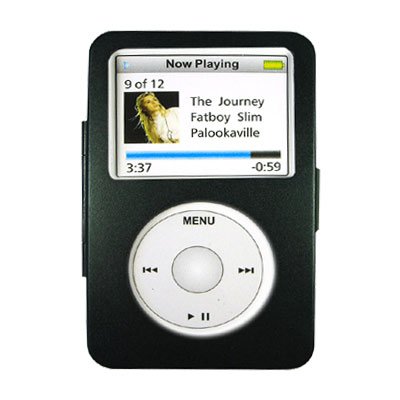 MP3 Player: Metal Case in schwarz fuer Video 60/80 GB inkl. abnehmbaren Guertelclip, Metall Gehaeuse fuer einen sicheren Schutz Ihres MP3-Players!