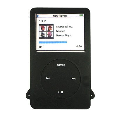 Festplatten: Silikon Case fuer Video in schwarz, dehnbare Tasche / Huelle fuer Ihren MP3 Player!