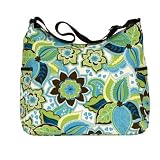 OiOi Blue Floral Hobo Diaper Bag - New!