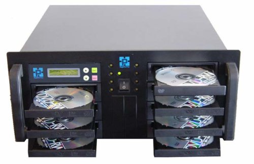 Camcorder: CD-Master 1:7 CD Kopierer: eine Festplatte, sieben 52x CD-RW im 4HE Rackmount Geh�use