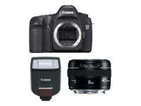 Camcorder: Canon EOS 5D Kit D-SLR inkl. EF 50mm USM und Speedlite 220 EX