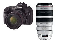 Camcorder: Canon EOS 5D IS Double Zoom Kit D-SLR inkl. EF 24-105mm f/4 L IS USM und EF 100-400mm 4,5-5,6 L IS USM