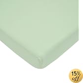 American Baby Company 100% Cotton Value Jersey Knit Porta-Crib Sheet - Celery