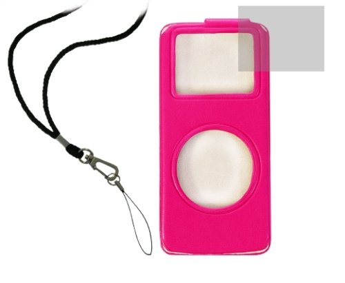 Elektronik und Foto: Artwizz SeeJacket Leder-Schutzh�lle f�r Apple iPod nano pink