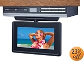 Audiovox VE927 9-Inch LCD Drop-Down TV with Built-In DVD Player and Clock Radio