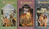 3 Book Set; Dragon Lance; "Riverwind the Plainsman" & "Flint the King" & "Tanis the Shadow Years" (Preludes 2 Saga Trilogy Fantasy, Vol. 1, Vol. 2, Vol. 3)