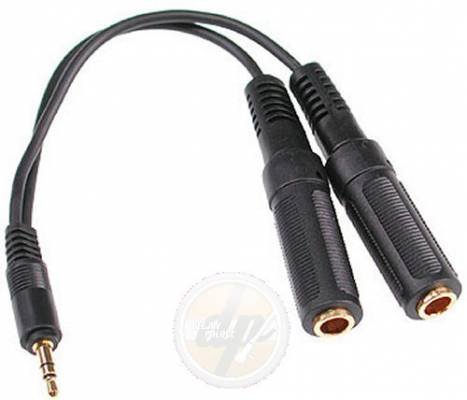 Kompaktanlagen: Klotz Y-Kabel 0,2 m Minijack/m st. - 2 Jack/F mo.