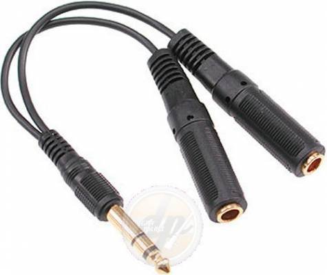 Kompaktanlagen: Klotz Y-Kabel 0,2 m Jack/m stereo - 2 Jack/F mono