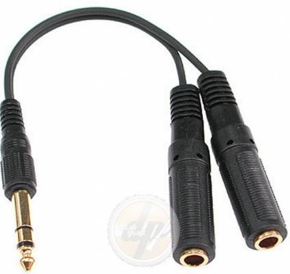 Kompaktanlagen: Klotz Y-Kabel 0,2 m Jack stereo - 2 Jack /F stereo