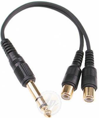 Kompaktanlagen: Klotz Y-Kabel 0,2 m Jack/m stereo - 2 Cinch/F mono