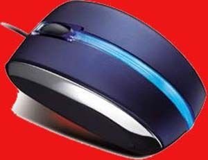 Handys ohne Vertrag: GR-Optical Wheel Mouse - BlueShine 3-Tasten Maus in Combo Version