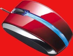 Handys ohne Vertrag: GR-Optical Wheel Mouse - RedShine 3-Tasten Maus in Combo Version