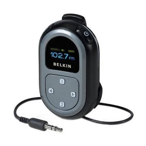 Kamerazubehoer: Belkin TuneCast III (FM Transmitter) f�r iPod, PDA, alle MP3-, CD- oder Kassetten-Player, Computer oder Laptop schwarz