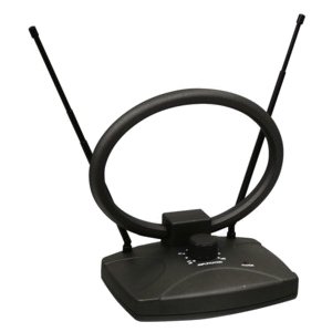 Audio und Video: UHF/VHF/FM Mini Zimmerantenne, schwarz
