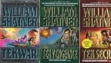 3 Book Set of Science Fiction by William Shatner; Tekwar, Tek Vengeance, Tek Secret