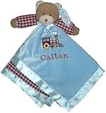 Personalized Train Bear Security Blanket