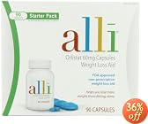 Alli Weight-Loss Aid, Orlistat 60mg Capsules, 90-Count Starter Pack