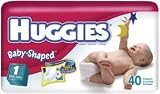 Huggies Ultratrim Disposable Diapers 52121, Unisex, Size 1 (8-14 lbs), 40 diapers/pack, 4 packs/case