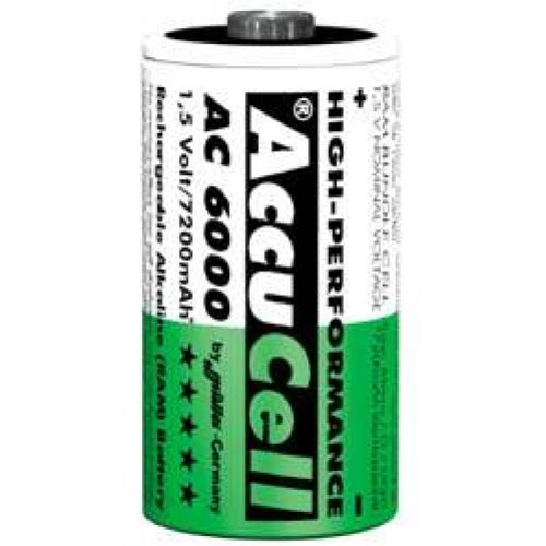 AccuCell AC6000 Mono/D die aufladbare Alkaline Batterie