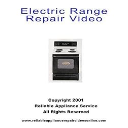 Electric range repair DVD; Electric range repair for  Whirlpool, Kenmore, Sears, Roper, Kitchen Aid