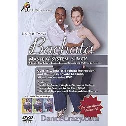 Learn To Dance Bachata, Mastery System, 3 DVD Set: A Step-By-Step Guide To Bachata Dancing