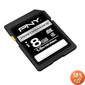 PNY P-SDHC8G4-FS 8 GB Class 4 Secure Digital High-Capacity Card