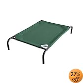 Coolaroo Large Pet Bed green with black frame