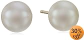 14k Yellow Gold 6.5-7mm Akoya Pearl Stud Earrings