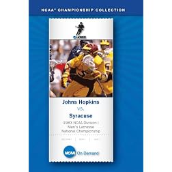 1983 NCAA Division I Men's Lacrosse National Championship - Johns Hopkins vs. Syracuse