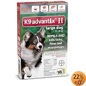 K9 Advantix Flea Control for Dogs 21-55 Pounds (6 Applications)