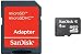 Vente de Livres.com : Sandisk - MicroSD 4 Go + adaptateur SD / TCP