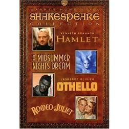 Shakespeare Collection (Hamlet 1996 / A Midsummer Night's Dream 1935 / Othello 1965 / Romeo & Juliet 1936)
