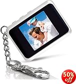 Coby 1.5-Inch Digital Photo Keychain (White)