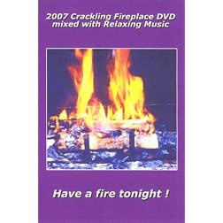 2007 Crackling Fireplace DVD with Relaxing Guitar Music