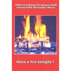2007 Crackling Fireplace DVD mixed with Romantic Guitar Music