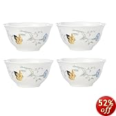 Lenox Butterfly Meadow Rice Bowls, Set of 4