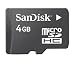 Sandisk 4GB MicroSDHC  Memory Card with SD Adapter (BULK Packaging)