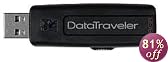 Kingston DataTraveler 8 GB USB 2.0 Flash Drive DT100/8GB